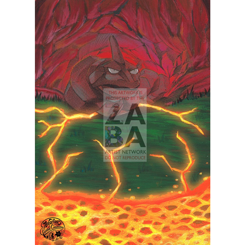 Onix 71/168 Celestial Storm Extended Art Custom Pokemon Card Silver Holo