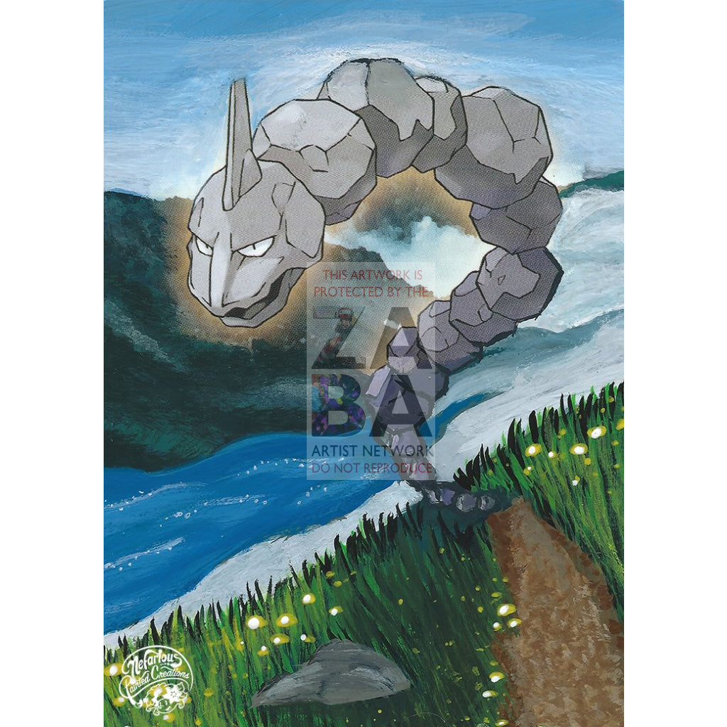 Onix 92/130 Diamond & Pearl Extended Art Custom Pokemon Card - ZabaTV