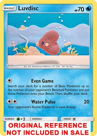 Luvdisc 44/168 Celestial Storm Extended Art Custom Pokemon Card - ZabaTV