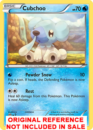 Cubchoo 28/98 Emerging Powers Extended Art Custom Pokemon Card - ZabaTV