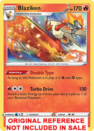 Blaziken 024/189 Darkness Ablaze Extended Art Custom Pokemon Card - ZabaTV