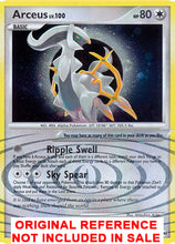 Arceus AR5 Platinum Arceus Extended Art Custom Pokemon Card