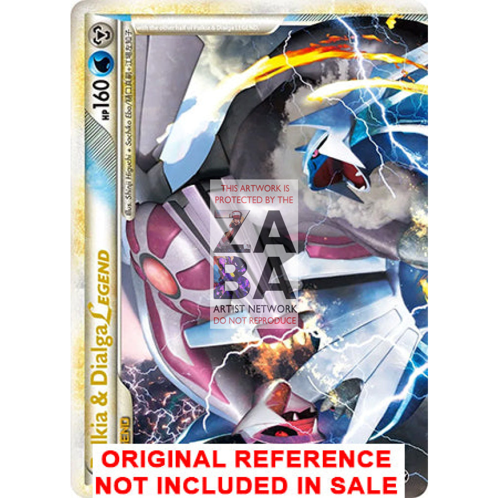 Palkia & Dialga LEGEND Combined 101/102 & 102/102 Triumphant Extended Art Custom Pokemon Card - ZabaTV