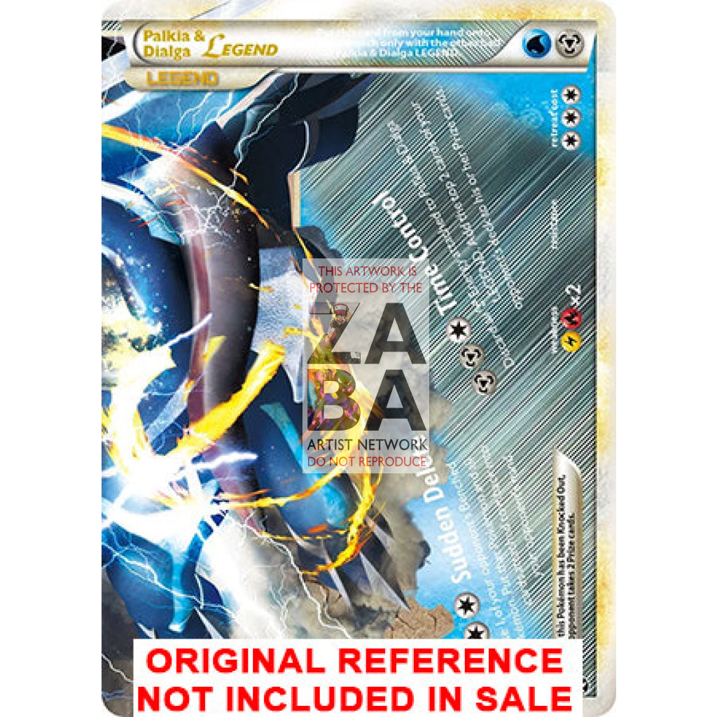 Palkia & Dialga LEGEND Combined 101/102 & 102/102 Triumphant Extended Art Custom Pokemon Card - ZabaTV