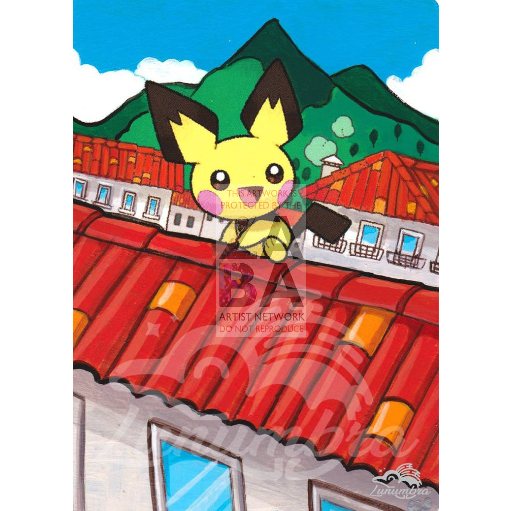 Pichu 25/99 Platinum Arceus Extended Art Custom Pokemon Card - ZabaTV