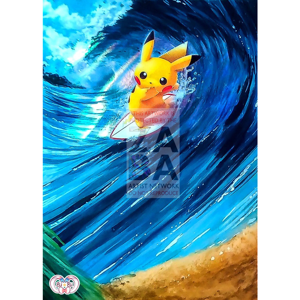 Pikachu 392/SM-P Japanese Promo Extended Art Custom Pokemon Card - ZabaTV