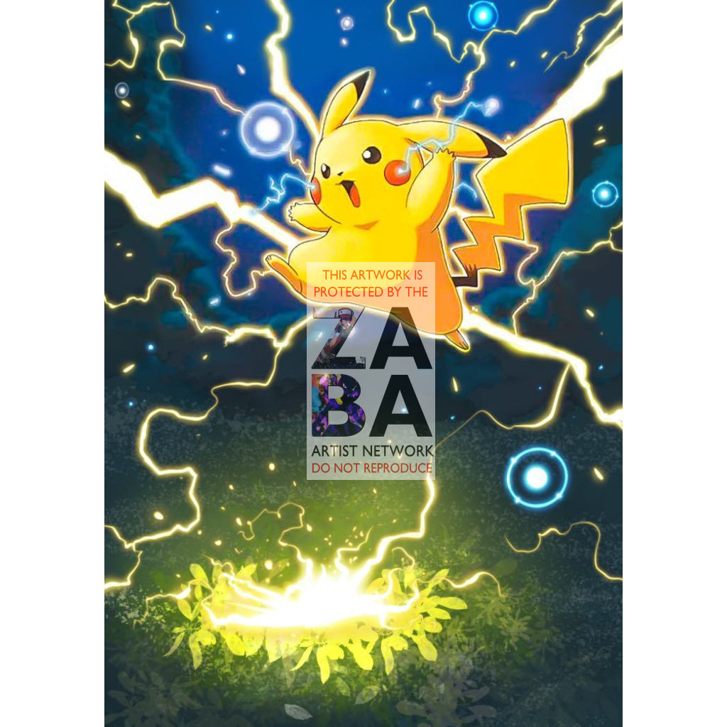 Pikachu 60/106 EX Emerald Extended Art Custom Pokemon Card - ZabaTV