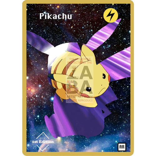 Pikachu Anime Silhouette (Drewzcustomcards) - Custom Pokemon Card