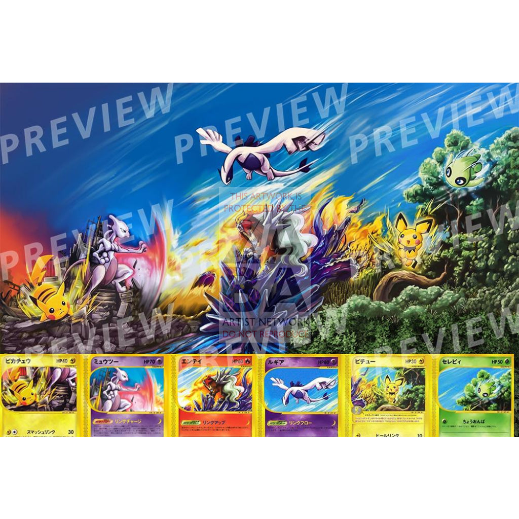 Pikachu Japanese Happy Adventure Rally 2002 Promo 38 Extended Art Custom Pokemon Card