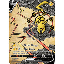 Pikachu V (Traditional Japanese Style Inspired) Custom Pokemon Card Silver Holographic
