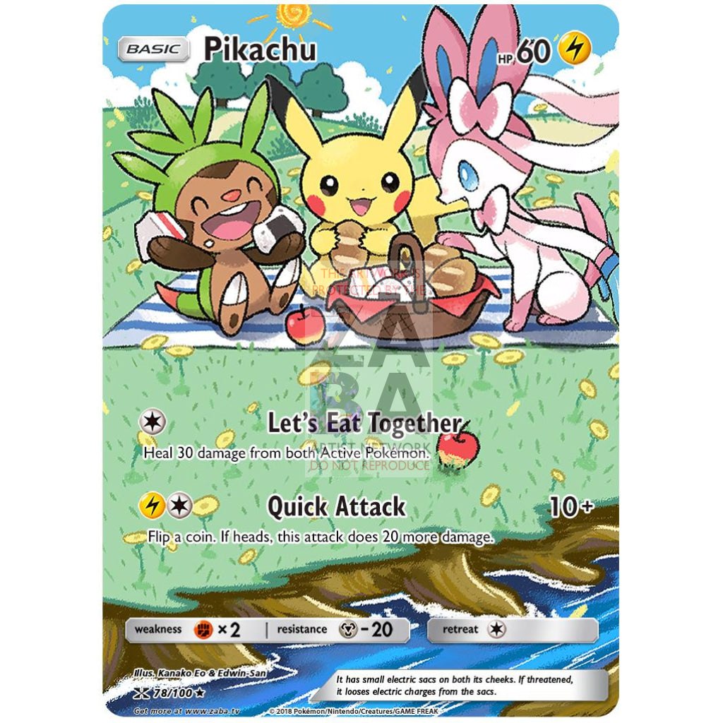 Pikachu XY95 Promo Card Extended Art Custom Pokemon Card - ZabaTV