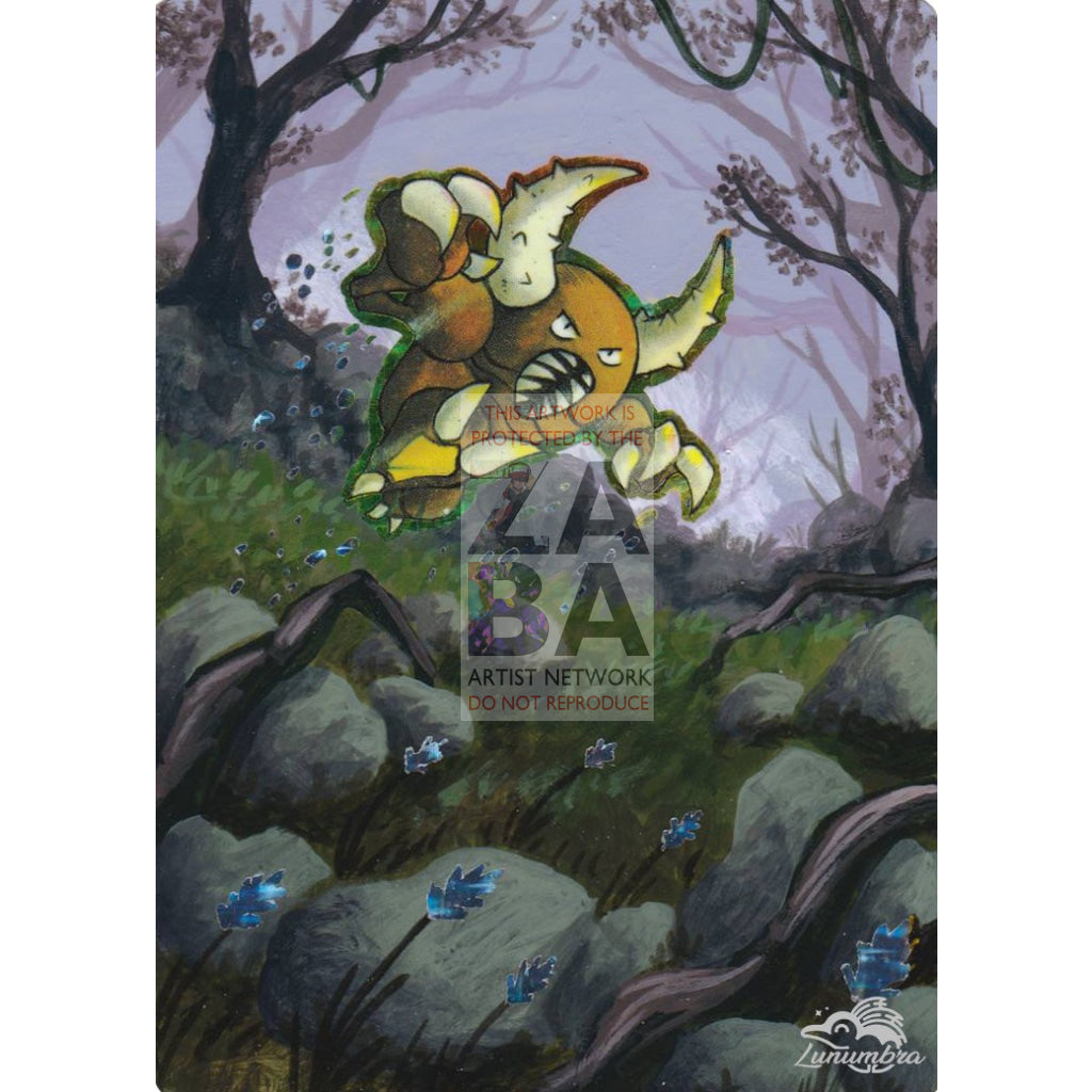 Pinsir 9/64 Jungle Set Extended Art Custom Pokemon Card Textless Silver Holographic
