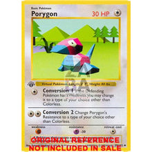 Porygon 39/102 Base Set Extended Art Custom Pokemon Card