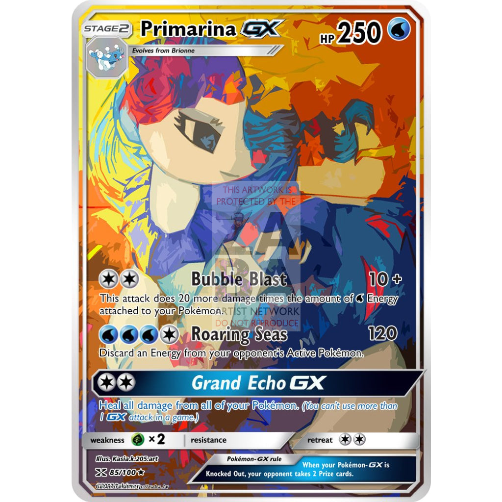 Primarina GX Custom Pokemon Card - ZabaTV
