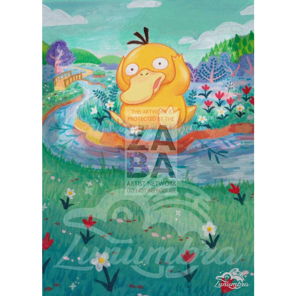 Psyduck 28/149 Sun & Moon Extended Art Custom Pokemon Card - ZabaTV