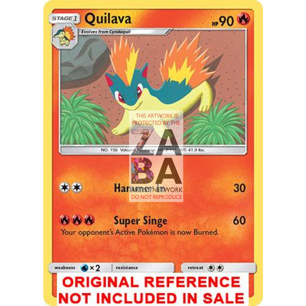 Quilava 41/214 Lost Thunder Extended Art Custom Pokemon Card - ZabaTV