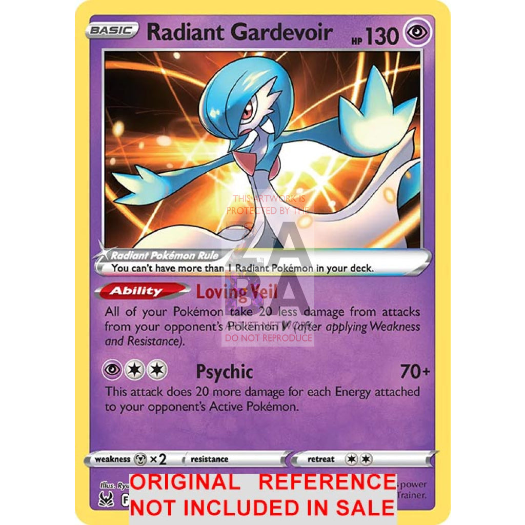 Radiant Gardevoir 069/196 Lost Origin Extended Art Custom Pokemon Card