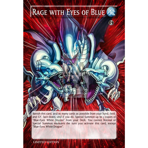 Rage With Eyes Of Blue Full Art Orica - Custom Yu-Gi-Oh! Card