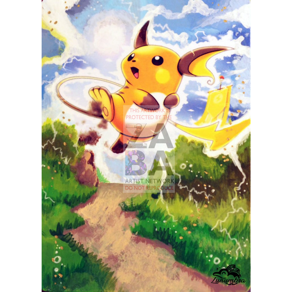 Raichu 33/90 Undaunted Extended Art Custom Pokemon Card - ZabaTV