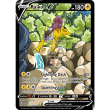 Raikou V Custom Pokemon Card Silver Foil