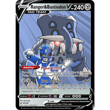 Ranger & Bastiodon V Custom Pokemon Card Silver Foil / With Text