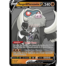 Ranger & Mamoswine V Custom Pokemon Card Silver Foil / With Text