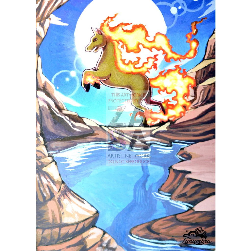 Rapidash 15/106 Flashfire Extended Art Custom Pokemon Card - ZabaTV