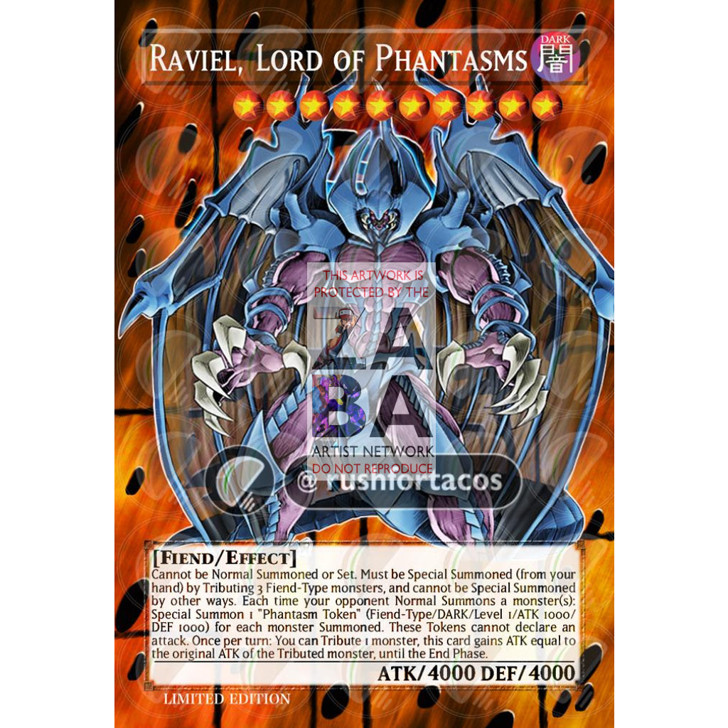 Raviel, Lord of Phantasms Full Art ORICA- Custom Yu-Gi-Oh! Card - ZabaTV