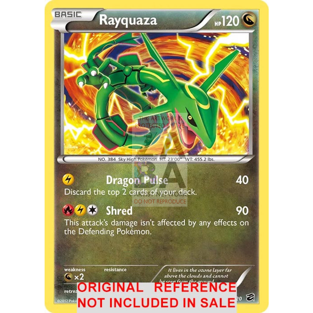 Rayquaza 11/20 Dragon Vault Extended Art Custom Pokemon Card - ZabaTV