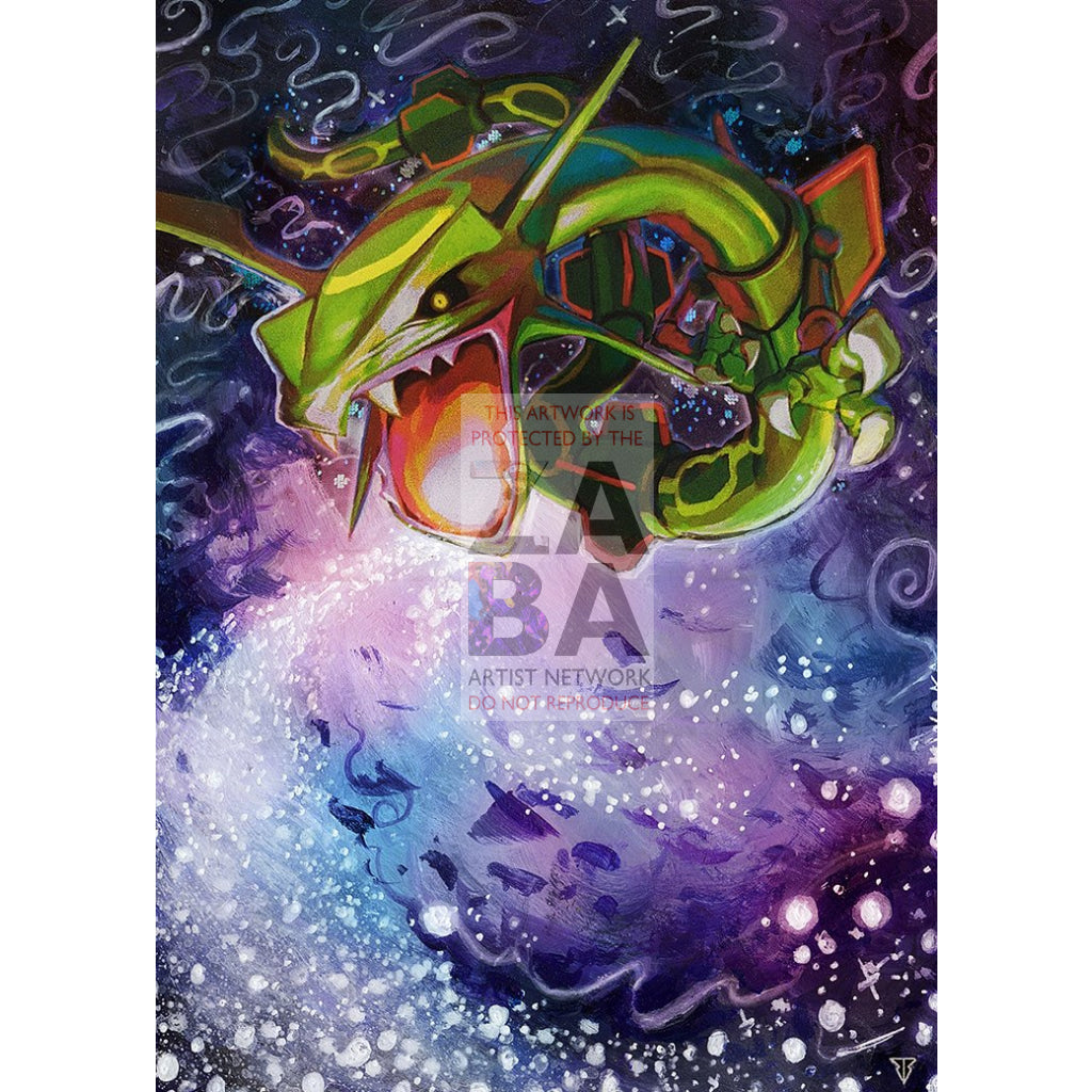 Rayquaza 8/147 Supreme Victors Extended Art Custom Pokemon Card - ZabaTV