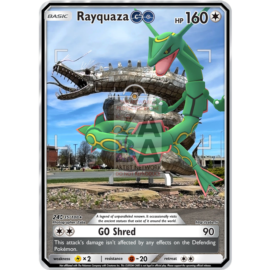 Rayquaza GO Custom Pokemon GO Card - ZabaTV