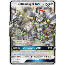 Reinaught Gx (Reinhardt + Chesnaught) Custom Overwatch Pokemon Card Silver Foil