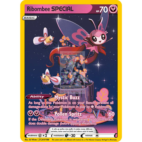 Ribombee Special Custom Pokemon Card