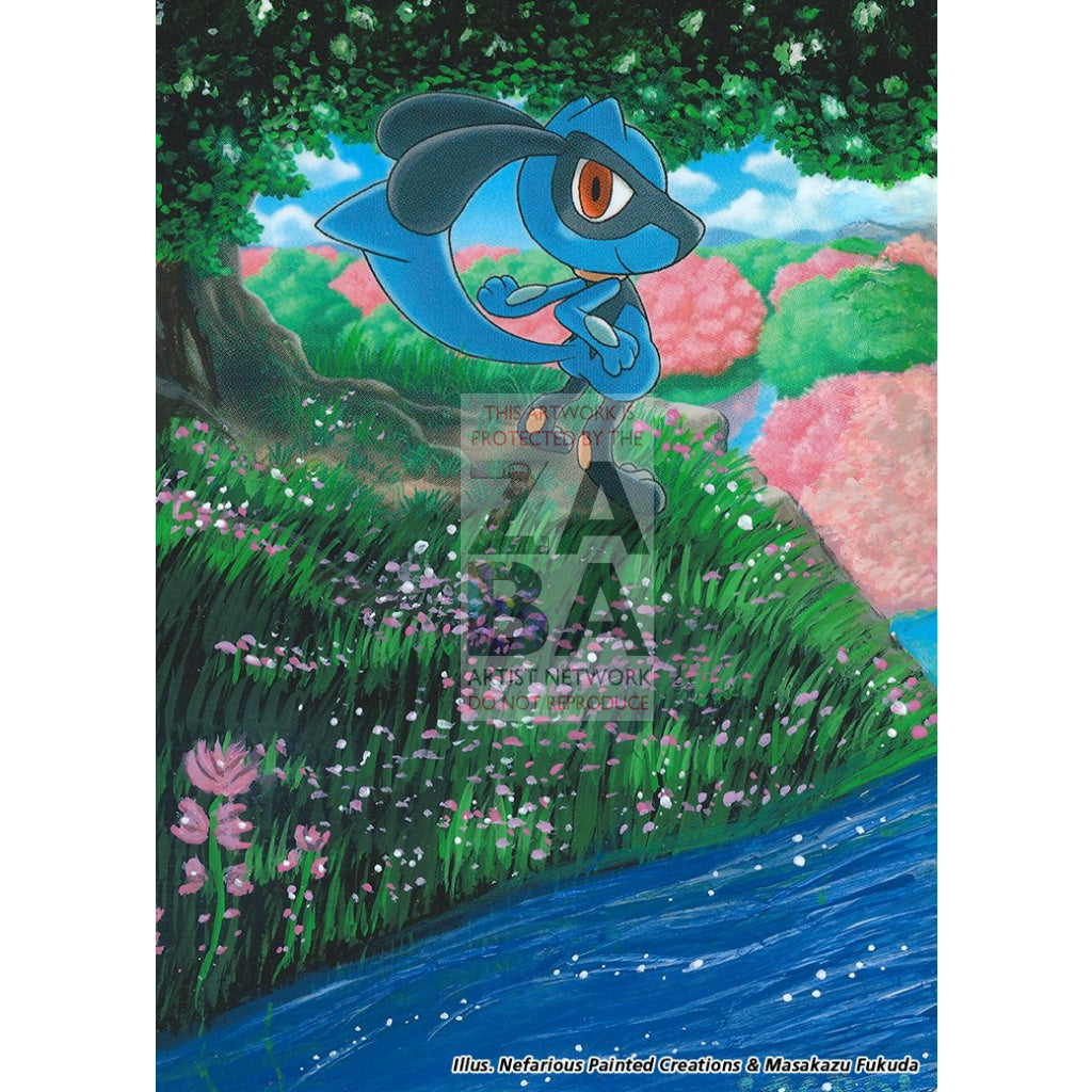 Riolu 16/17 POP Series 8 Extended Art Custom Pokemon Card - ZabaTV