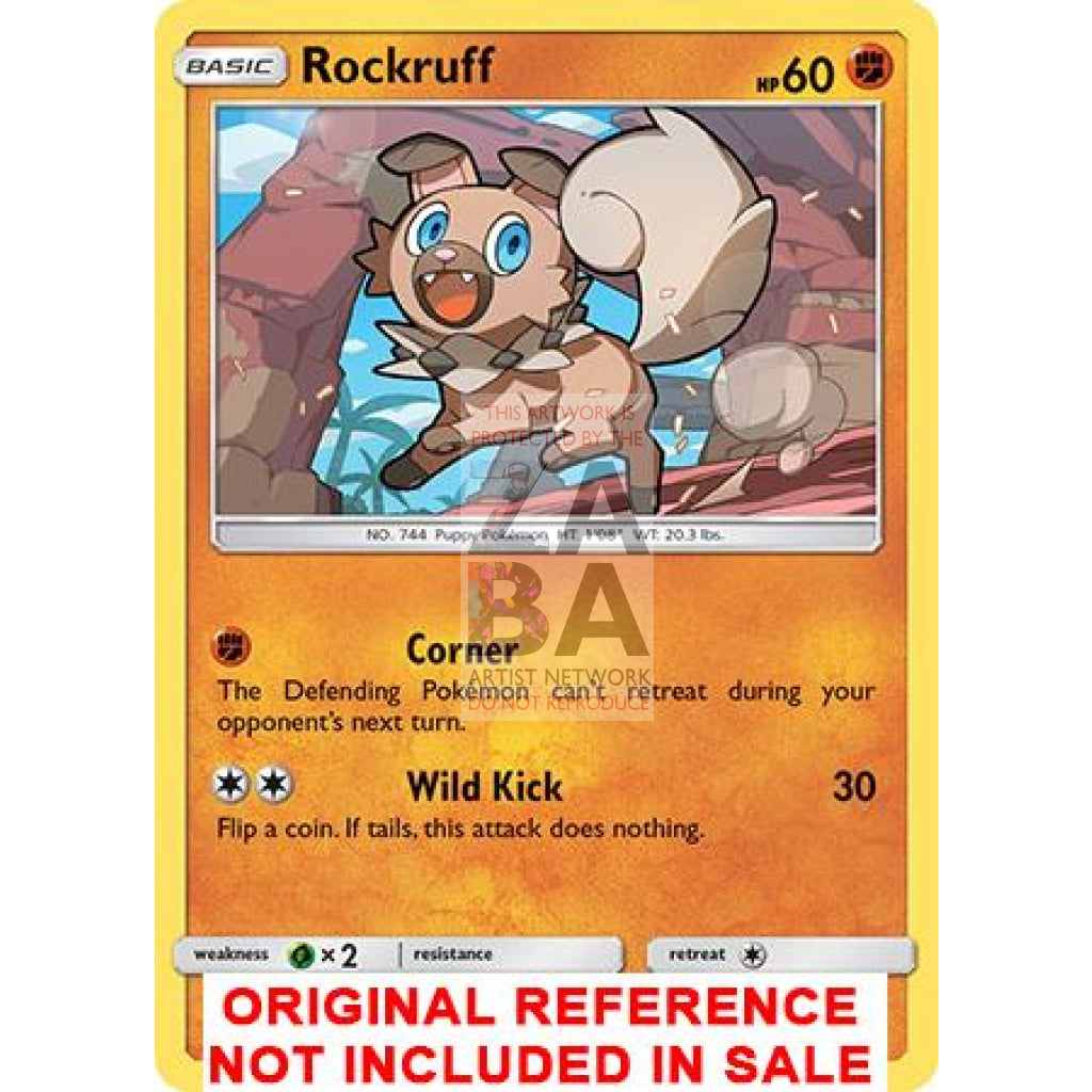 Rockruff 73/145 Guardians Rising Extended Art Custom Pokemon Card - ZabaTV