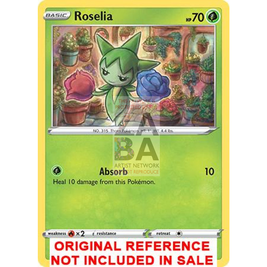 Roselia 002/202 Sword & Shield Extended Art Custom Pokemon Card - ZabaTV