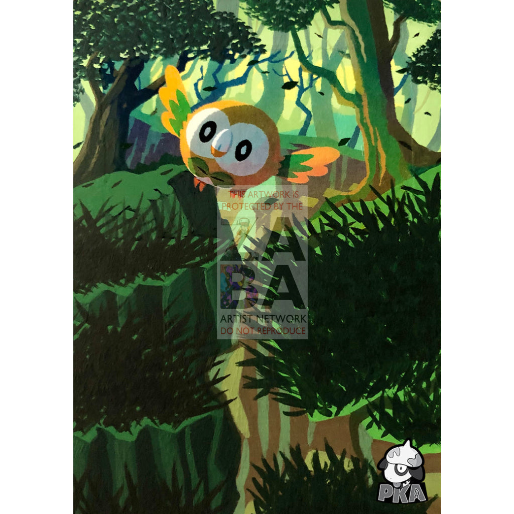 Rowlet 2/15 McDonald's Collection 2022 Extended Art Custom Pokemon Card - ZabaTV