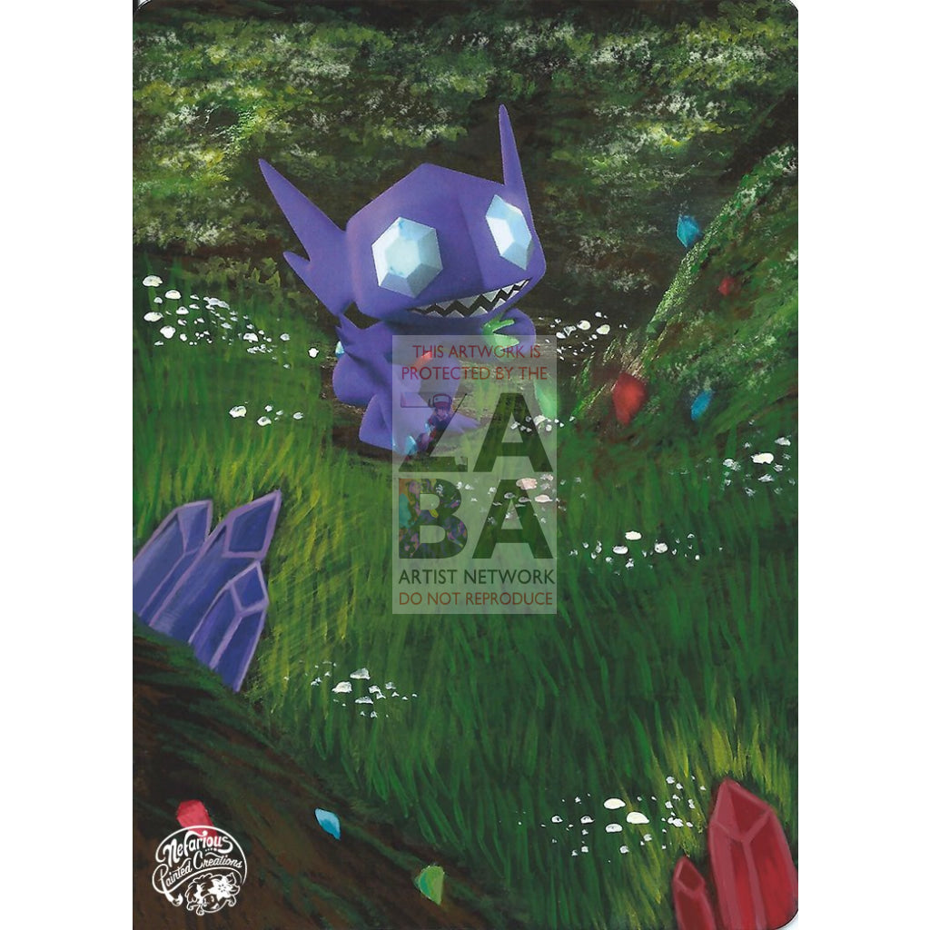 Sableye 61/113 Legendary Treasures Extended Art Custom Pokemon Card Silver Holo