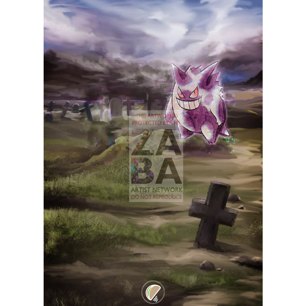 Sabrina's Gengar 14/132 Gym Heroes Extended Art Custom Pokemon Card - ZabaTV