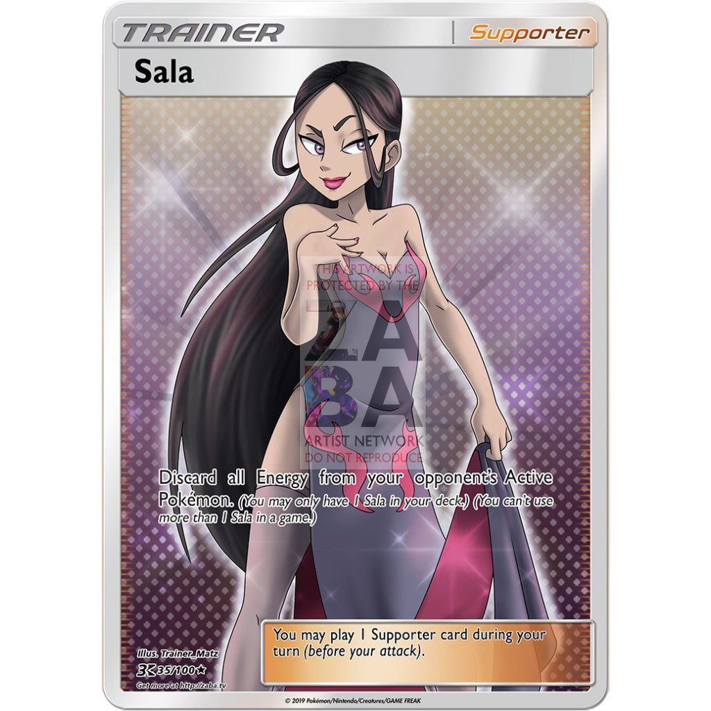Sala (Trainer) Custom Pokemon Card - ZabaTV