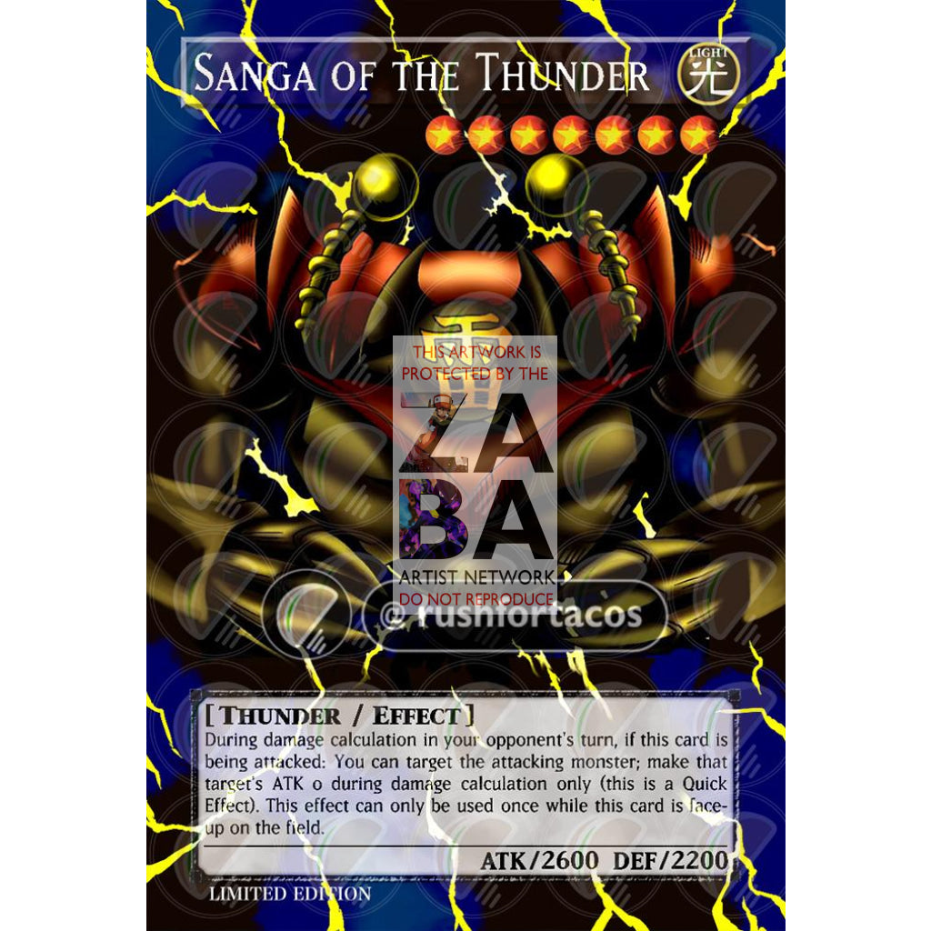 Sanga of the Thunder MRD-025 Full Art ORICA - Custom Yu-Gi-Oh! Card - ZabaTV