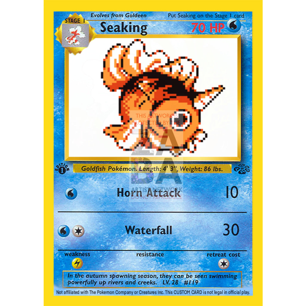 Seaking Game Sprite Custom Pokemon Card - ZabaTV