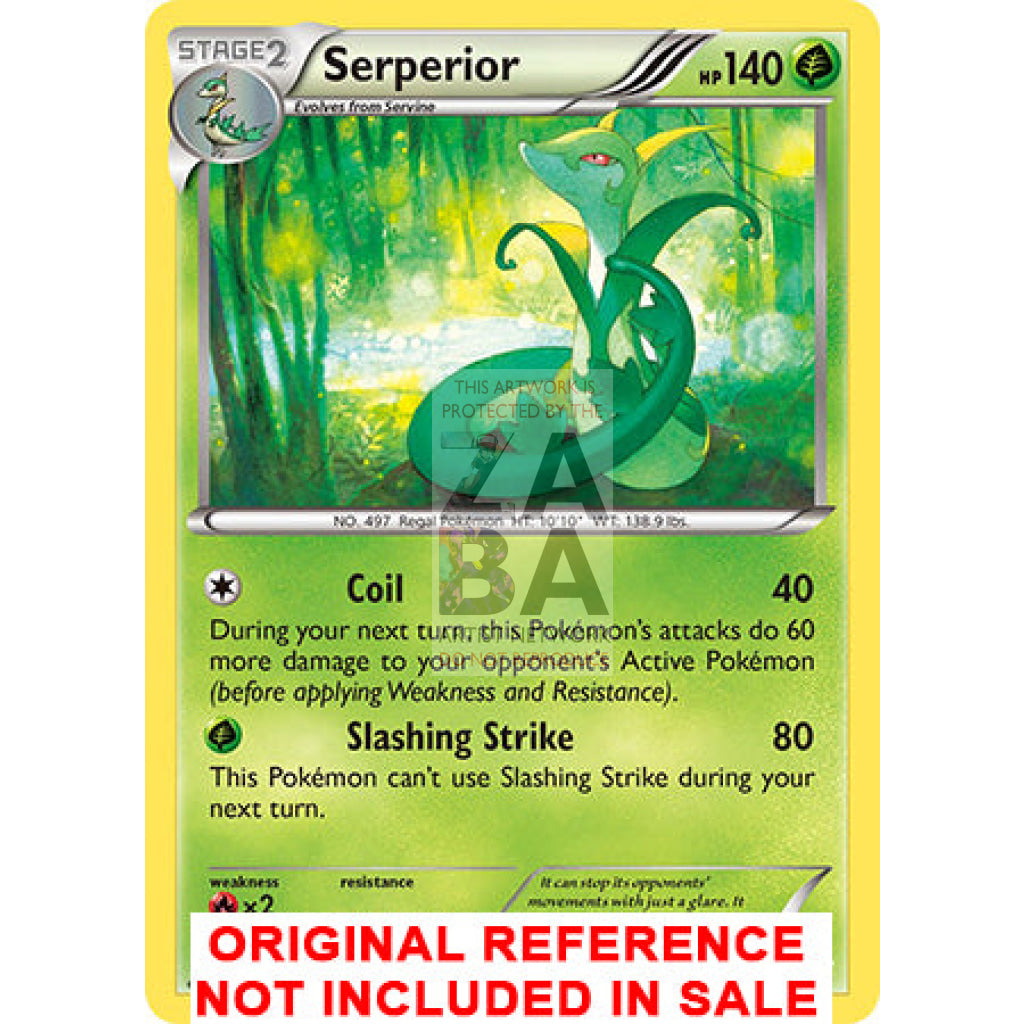 Serperior 7/124 Fates Collide Extended Art Custom Pokemon Card - ZabaTV