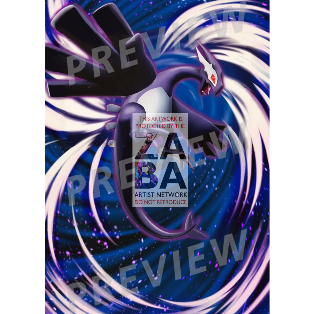 Shadow Lugia Promo Extended Art Custom Pokemon Card - ZabaTV