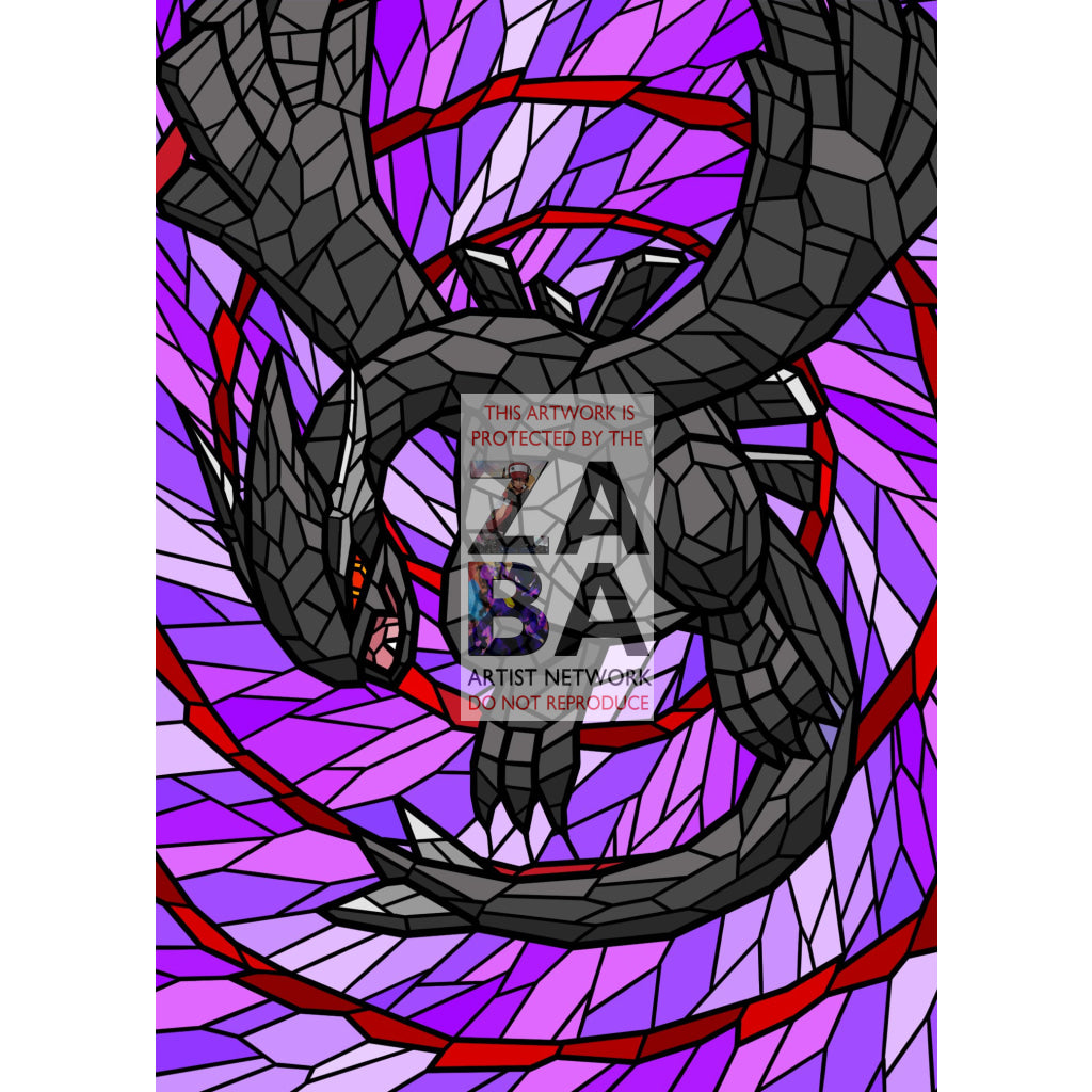 Shadow Lugia V (Stained-Glass) Custom Pokemon Card - ZabaTV