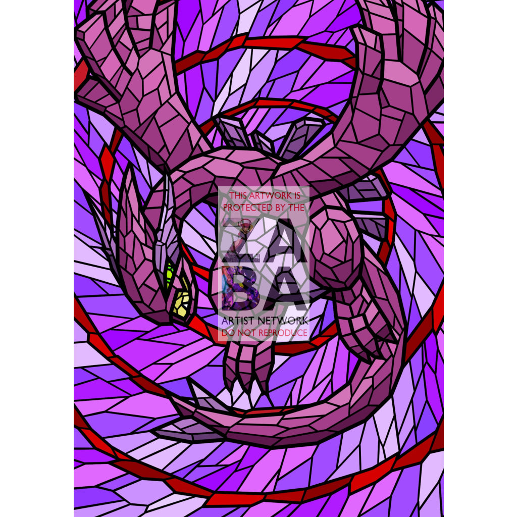 Shadow Lugia V (Stained-Glass) Custom Pokemon Card - ZabaTV