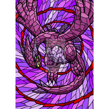 Shadow Lugia V (Stained-Glass) Custom Pokemon Card Shining / Textless Silver Foil