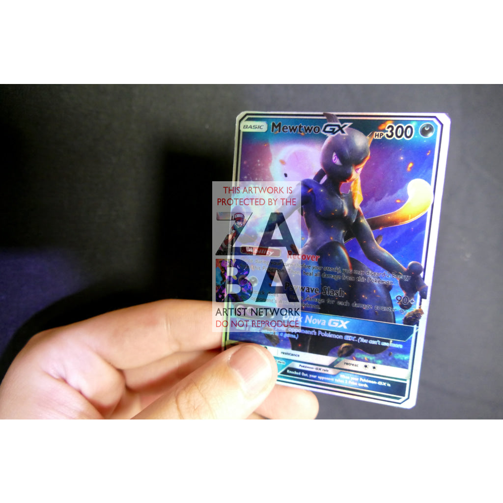 Shadow Mewtwo GX Custom Pokemon Card - ZabaTV