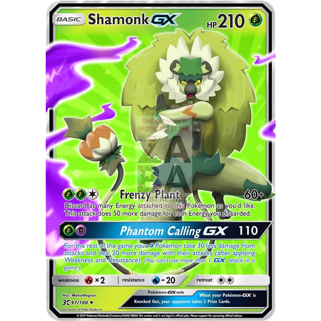 Shamonk GX (Mahat Region) Custom Pokemon Card - ZabaTV