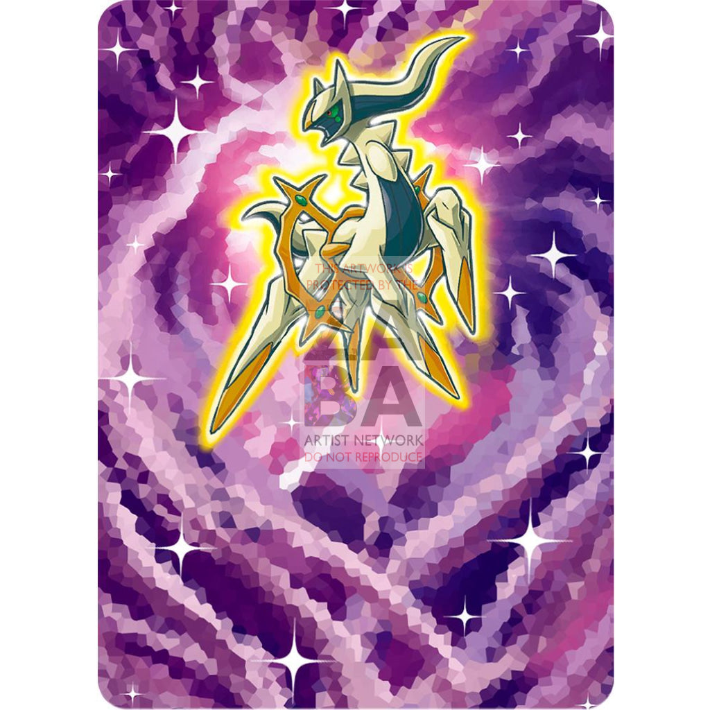Shining Arceus 57/72 Legends Extended Art Custom Pokemon Card Non-Holographic Textless